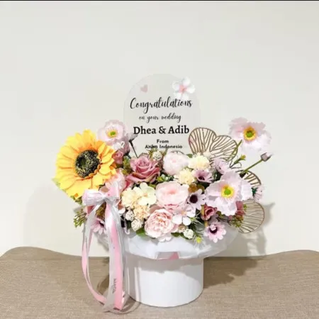 Bloom Box Akrilik Ucapan Wedding Bolaang Mongondowselatan